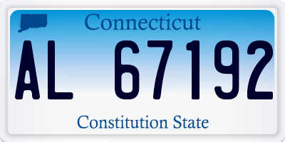 CT license plate AL67192