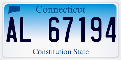 CT license plate AL67194