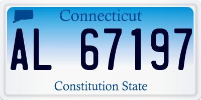 CT license plate AL67197