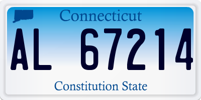 CT license plate AL67214