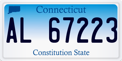 CT license plate AL67223