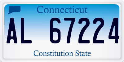 CT license plate AL67224