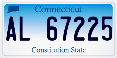 CT license plate AL67225
