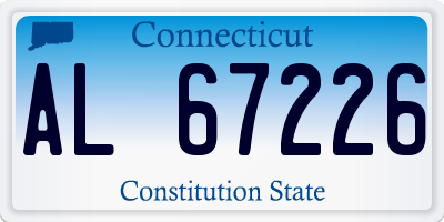 CT license plate AL67226