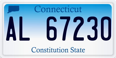 CT license plate AL67230