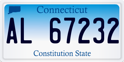 CT license plate AL67232