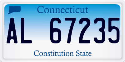 CT license plate AL67235