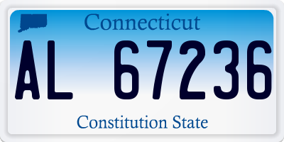CT license plate AL67236