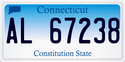 CT license plate AL67238