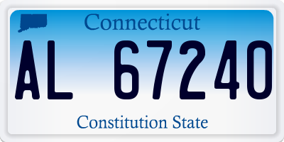 CT license plate AL67240