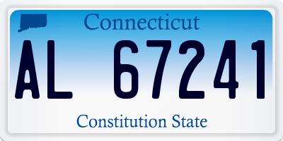 CT license plate AL67241