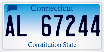CT license plate AL67244