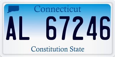 CT license plate AL67246