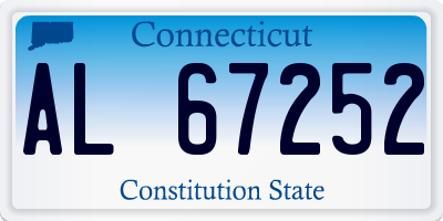 CT license plate AL67252