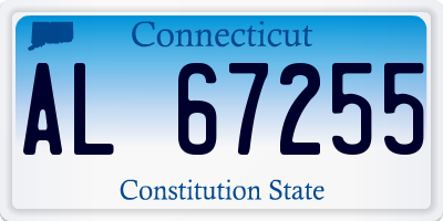 CT license plate AL67255