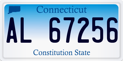 CT license plate AL67256