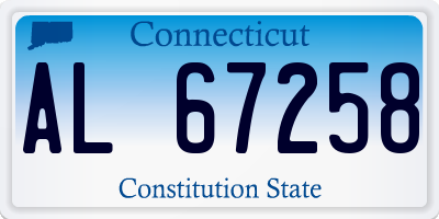 CT license plate AL67258