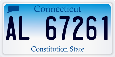 CT license plate AL67261