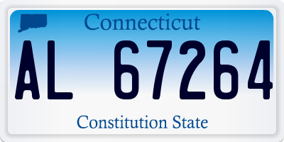 CT license plate AL67264