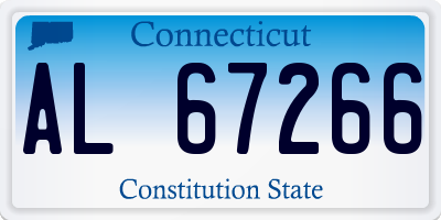 CT license plate AL67266