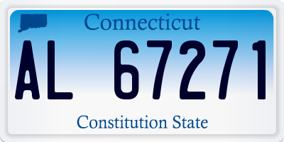 CT license plate AL67271