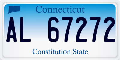 CT license plate AL67272