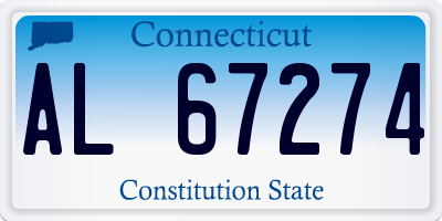 CT license plate AL67274