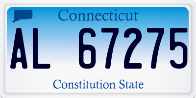 CT license plate AL67275