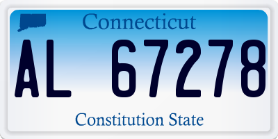 CT license plate AL67278