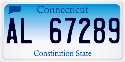 CT license plate AL67289