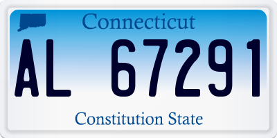 CT license plate AL67291