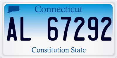 CT license plate AL67292