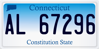 CT license plate AL67296