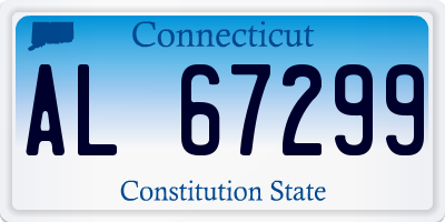 CT license plate AL67299