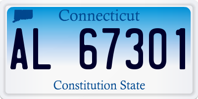 CT license plate AL67301