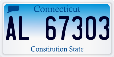 CT license plate AL67303