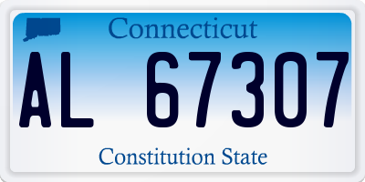 CT license plate AL67307