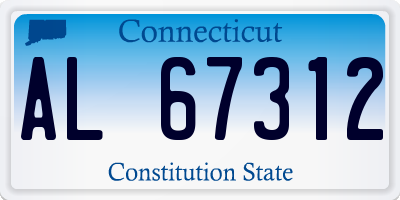 CT license plate AL67312