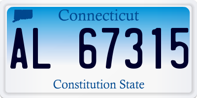 CT license plate AL67315