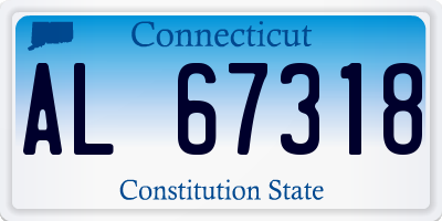 CT license plate AL67318
