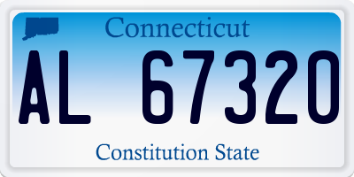 CT license plate AL67320