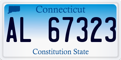 CT license plate AL67323