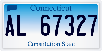 CT license plate AL67327