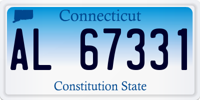 CT license plate AL67331