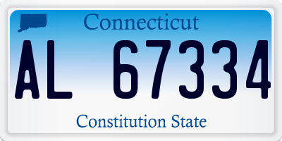 CT license plate AL67334