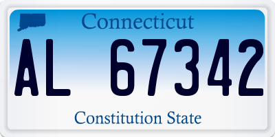 CT license plate AL67342