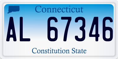 CT license plate AL67346