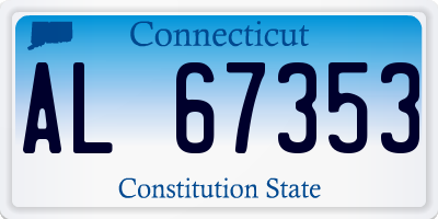 CT license plate AL67353