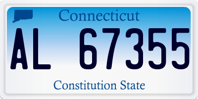 CT license plate AL67355