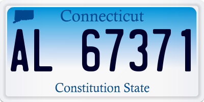 CT license plate AL67371
